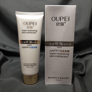 欧佩欢颜清透润颜补水保湿洁面乳120g清洁毛孔卸妆清爽补水保湿