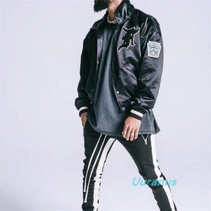 fog fear of god 第五季5th刺绣徽章教练棒球服 飞行夹克外套男女