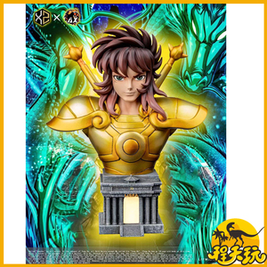 【带灯】程天玩 xs ax 黄金十二宫天秤座童虎 限量手办圣斗士胸像