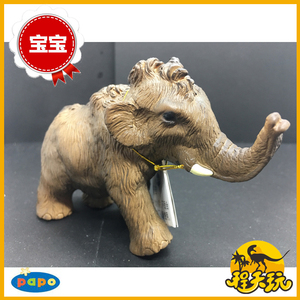 法国papo猛犸象宝宝55025仿真玩具模型动物史前冰河世纪长毛象pvc