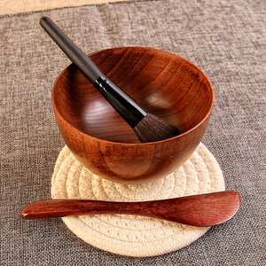 【木质SPA护肤工具】木质面膜碗套装日式DIY美容院家用木质调膜棒