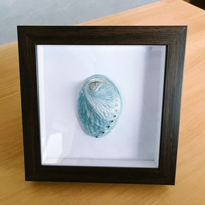 蓝玉贝壳 新西兰 贝艺立体画 手工客厅卧室装饰画  礼物摆件相框