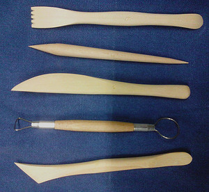 木质5件软陶泥超轻粘土工具 创意泥diy泥塑雕塑工具陶泥刀 泥塑刀