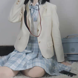 白溟jk制服套装西装马甲正版春秋学院风学生校班服校供感女大全套