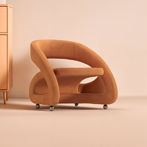 北欧设计师极简约客厅沙发椅别墅样板间轻奢网红创意懒人休闲单椅