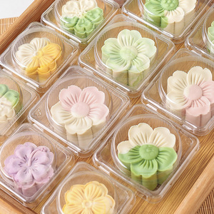 绿豆糕包装盒冰皮月饼冰山药糕点礼盒简易单独粒和果子中式空打包