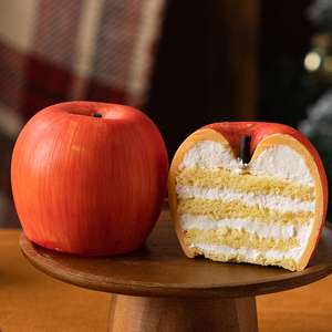 圣诞苹果慕斯蛋糕巧克力草莓平安果网红平安夜仿真平安果代可可脂