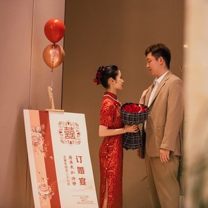 欢颜丨旗袍女2024新款敬酒服新娘红色结婚订婚礼服出阁新中式婚服