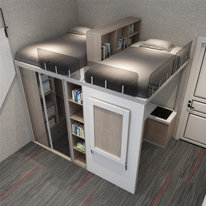 北岸儿童床定制衣柜床一体衣帽间成人上下床子母床小户型省空间