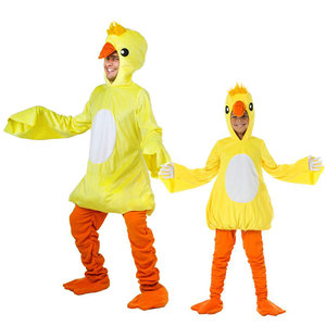 cos万圣节 舞台表演动物服 成人儿童小黄鸭服 卡特鸭子表演服装