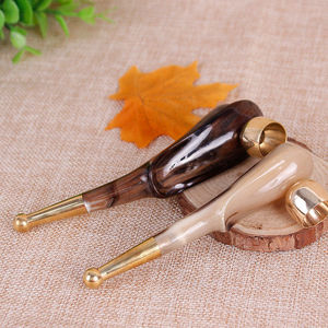 红木两用丝斗卷烟斗 牛角可清洗过滤烟斗 循环型烟嘴老式烟杆个性