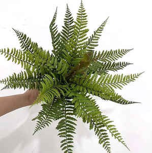 精品质手感大蕨叶蕨草蕨类植物森系造景壁挂墙面垂吊婚庆装饰绿植