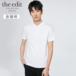 【新疆棉】selected思莱德立领短袖t恤男edit|420206516