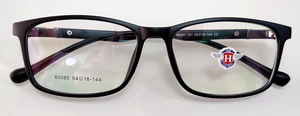 近视眼适用:HaoMan豪曼TR 60085 超轻时尚舒适稳重方型黑框眼镜架
