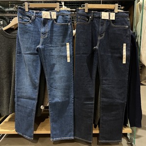 【男士】muji无印良品 弹力牛仔直筒裤 国内代购