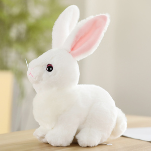 可爱小白兔布娃娃仿真兔子公仔毛绒玩具儿童玩偶摆件女生生日礼物