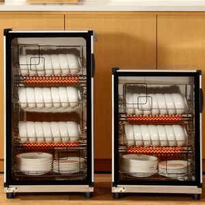 厨房碗碟置物架消毒柜家用小型消毒碗筷收纳架商用立式双门迷你柜