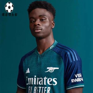 正品23-24欧冠阿森纳第二客场球衣赖斯厄德高球员版足球服in1603