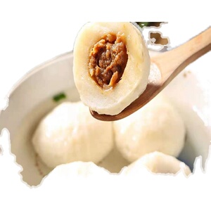 福建名小吃墨花枝丸包心鱼丸福鼎肉片福州手打鱼丸手工制作500包