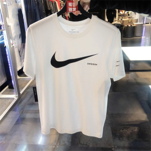 耐克nike新款大勾swoosh双钩休闲运动男女短袖圆领纯棉t恤 ck2253