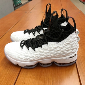 断码现货 lebron 15 graffiti lbj15涂鸦黑白詹姆斯篮球鞋 aq2363