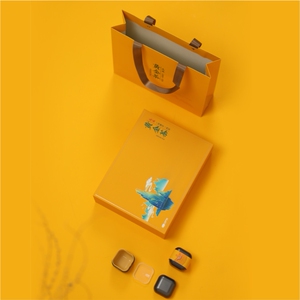 2022新款茶叶礼盒黄金茶石门银峰黄茶绿茶12小罐通用款空盒