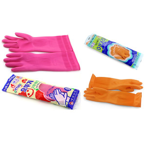 韩国正品加长加厚橡胶手套 乳胶手套 胶皮手套 洗碗家务用