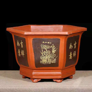 六角大花盆陶瓷