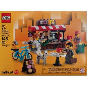 lego乐高target限定40358憨豆先生甜甜圈店男孩女孩拼搭积木玩具