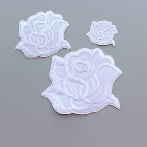 洞布贴布装饰贴花花朵台布烫衣布草服装酒店纯色梅花补丁修补衣服