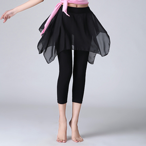 新款拉丁舞裙裤成人女舞蹈练功裤形体舞裤跳舞长裤流苏舞裙半身裙