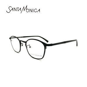 santa monica圣曼尼加日本眼镜全框黑色纯钛眼镜架 sm1045d c441