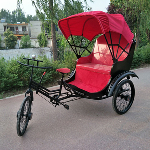 人力三轮黄包车旅游观光舞台拍戏摄影篷公园景区非电动复古黄包车