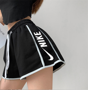 nike耐克短裤女夏季宽松休闲透气运动跑步裤百搭抽绳印花热裤子潮