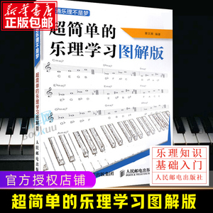 超简单的乐理学习图解版 精通乐理不是梦 音乐理论基础教程 五线谱入门 乐理基础知识书籍教材 入门基础教程书初学钢琴吉他