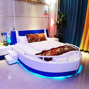 海洋主题酒店情趣电动水床海底世界海盗船形床民宿公寓情侣床家具