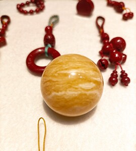 俄料蜜蜡圆珠虎皮纹千层雪