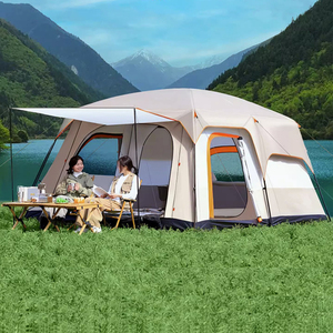 两室一厅帐篷户外便携式折叠家庭露营野外旅行野营加厚防晒防雨棚