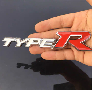 适用typer车标 飞度凌派思域改装金属车贴 个性车尾标车身装饰贴