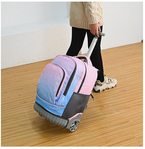 儿童拉杆书包女可爱