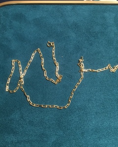926银方形回形针项链 2.3mm个性纯银锁骨链
