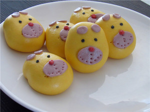 萌宝厨房纯手工小狗豆沙包子动物卡通馒头面点儿童营养早餐招代理