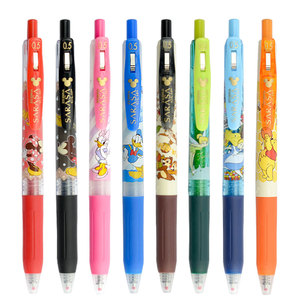 zebra斑马迪士尼限定jj29彩虹渐变中性笔按动jj15水笔0.5限量版