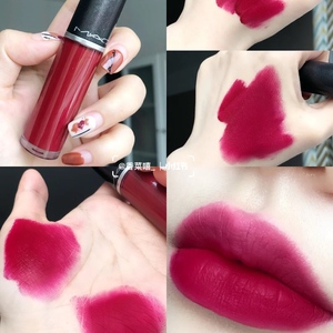 现货mac魅可哑光雾面唇釉口红102dance with me火龙果色