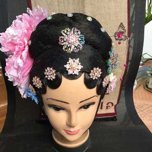 003人付款天猫全龙戏装 戏曲戏剧服装用品京剧越剧小旦花旦丫鬟假发