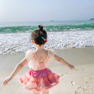 儿童泳衣女童连体泳装女宝宝速干夏季2024新款小公主泳服套装裙子