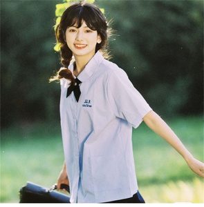 泰国小水同款校服套装裙高中日系班服短袖白衬衫学院风男女jk制服
