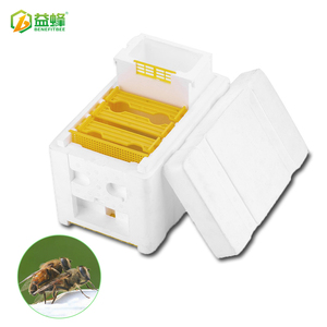 育王蜂箱 蜂王交尾箱 单层泡沫蜂箱 高密度储王箱养蜂工具包邮