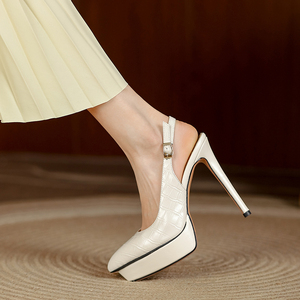 恨天高高跟鞋细跟尖头