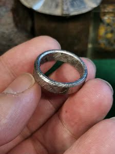 铁陨石戒指  天铁指环 铁陨石指环